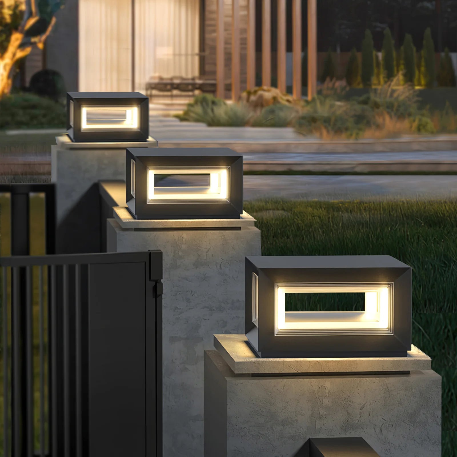 Light Cube Outdoor Post Light - Yiarolight