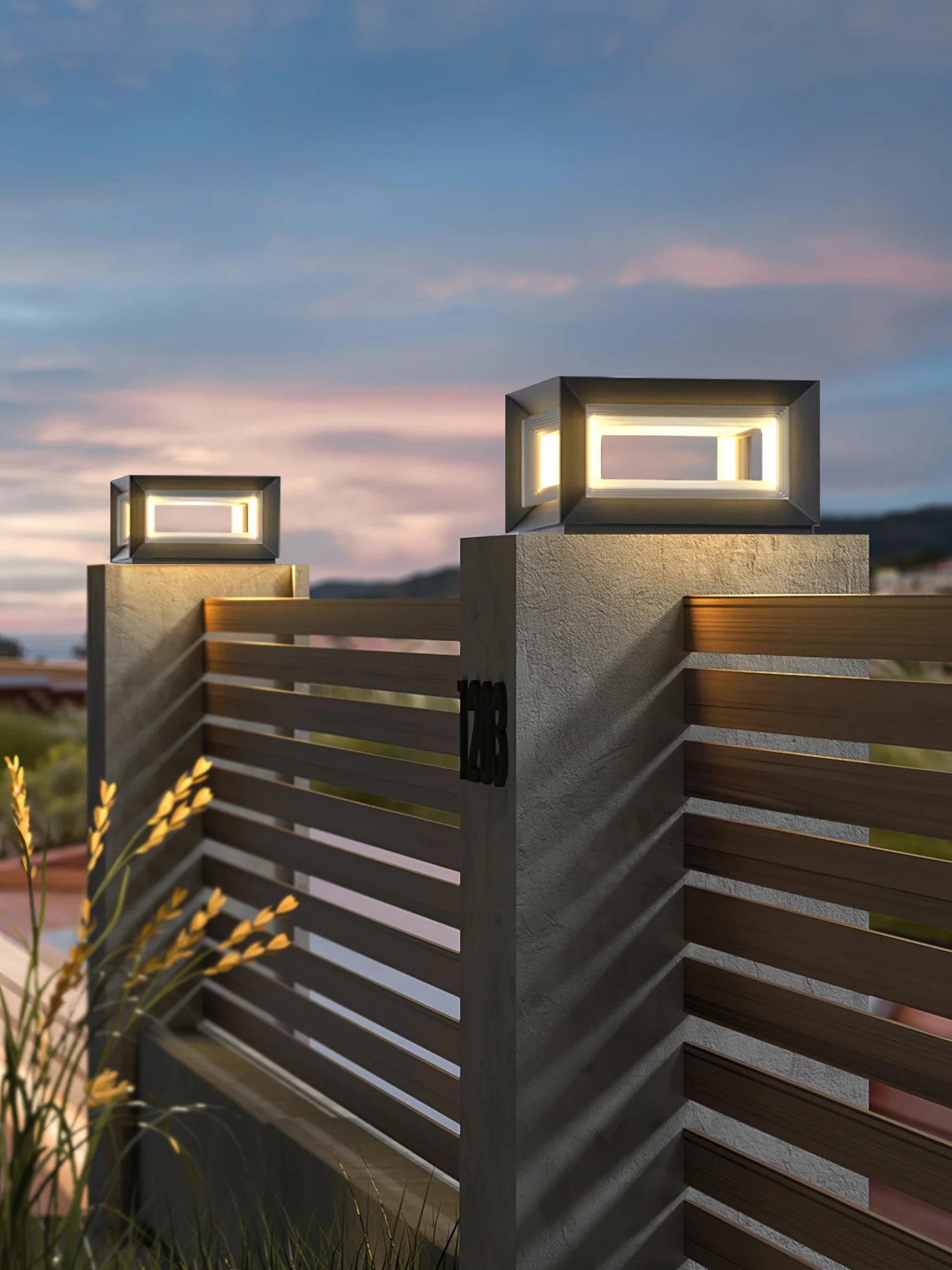 Light Cube Outdoor Post Light - Yiarolight