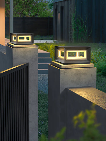 Light Cube Outdoor Post Light - Yiarolight