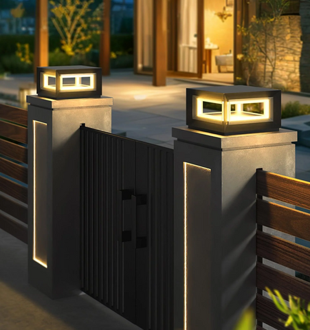 Light Cube Outdoor Post Light - Yiarolight