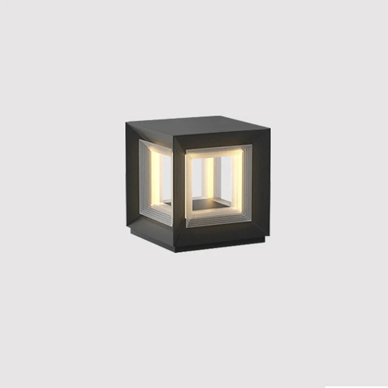 Light Cube Outdoor Post Light - Yiarolight