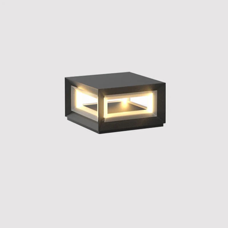 Light Cube Outdoor Post Light - Yiarolight
