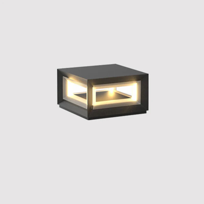 Light Cube Outdoor Post Light - Yiarolight