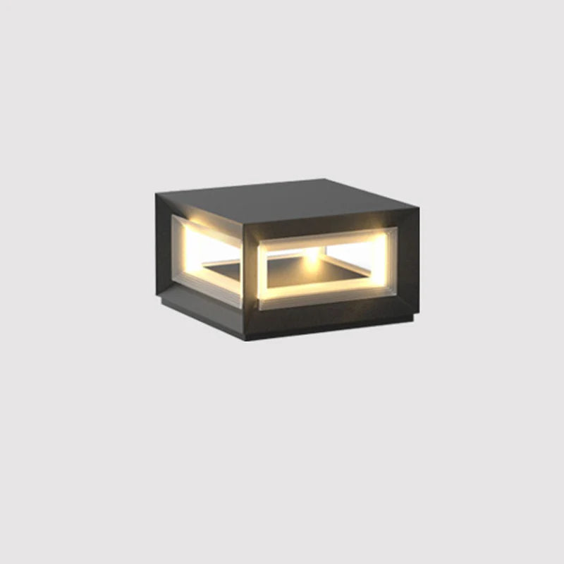 Light Cube Outdoor Post Light - Yiarolight