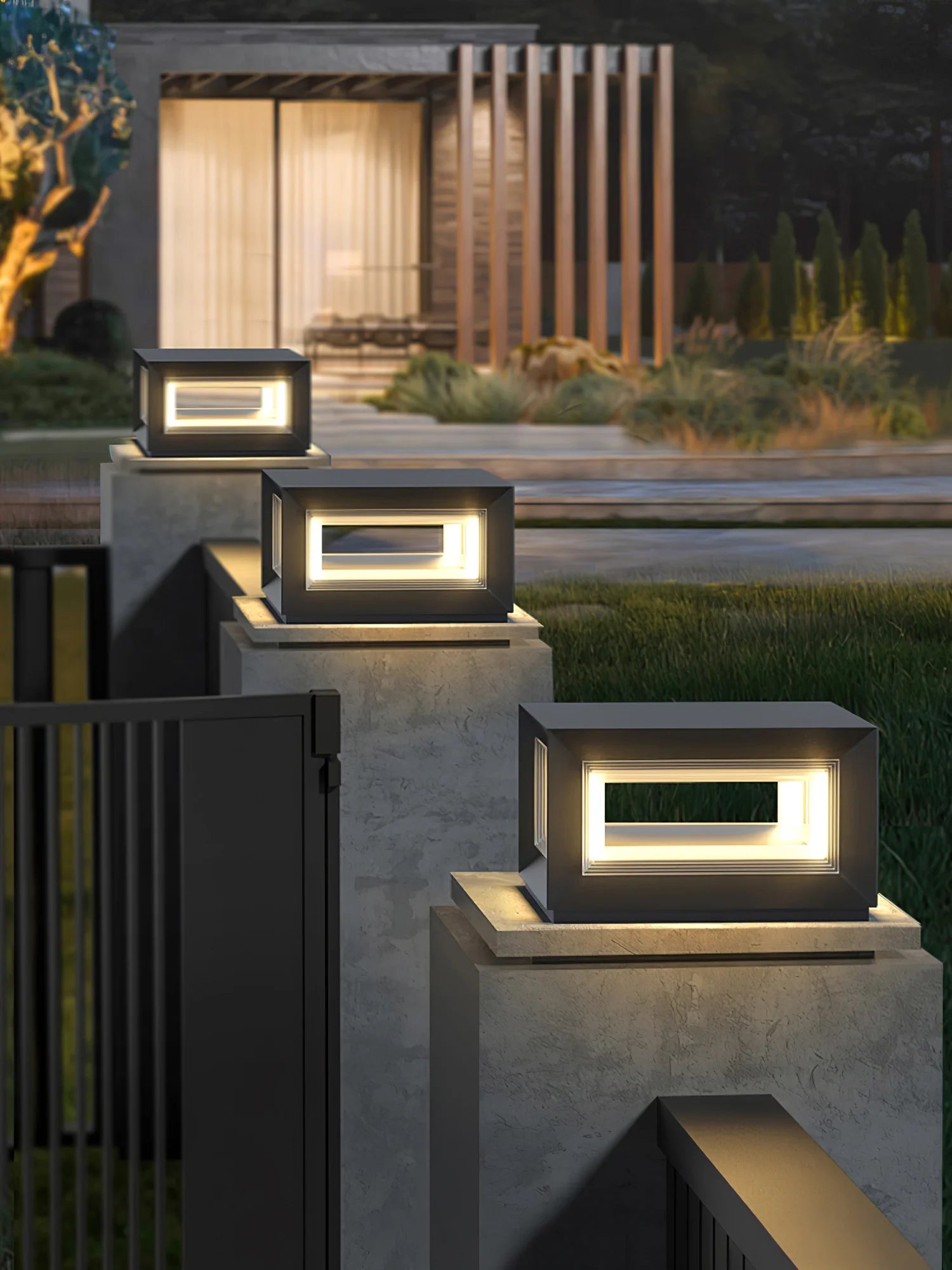 Light Cube Outdoor Post Light - Yiarolight