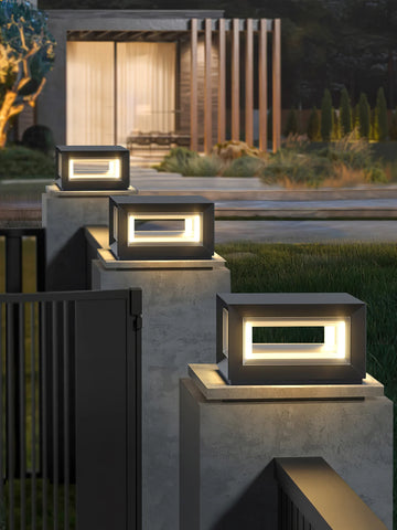 Light Cube Outdoor Post Light - Yiarolight