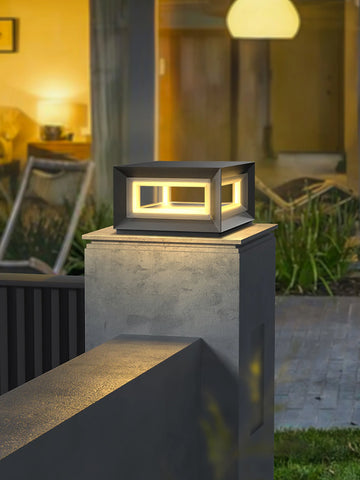 Light Cube Outdoor Post Light - Yiarolight