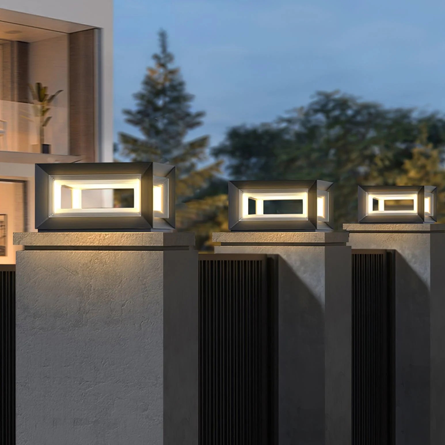 Light Cube Outdoor Post Light - Yiarolight