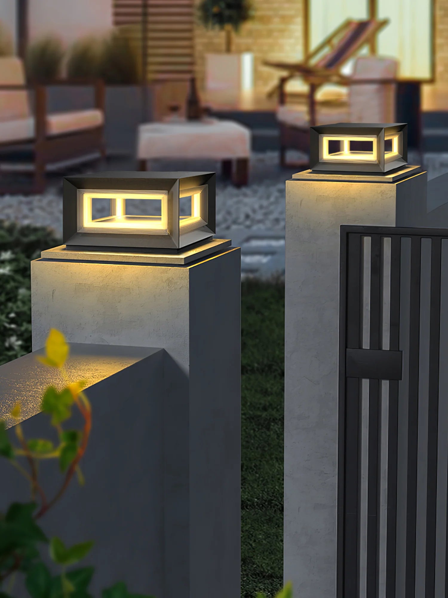 Light Cube Outdoor Post Light - Yiarolight