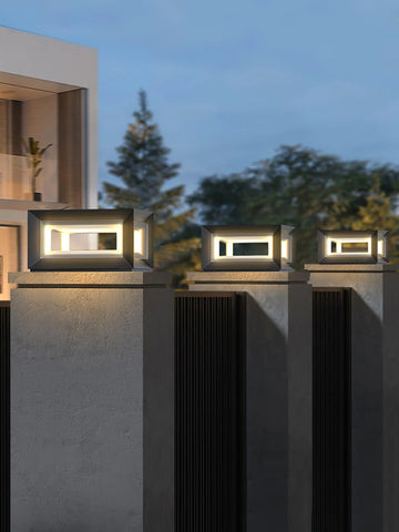 Light Cube Outdoor Post Light - Yiarolight