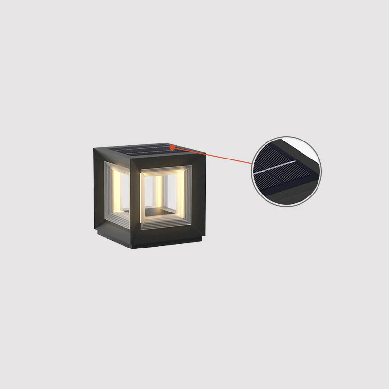 Light Cube Outdoor Post Light - Yiarolight