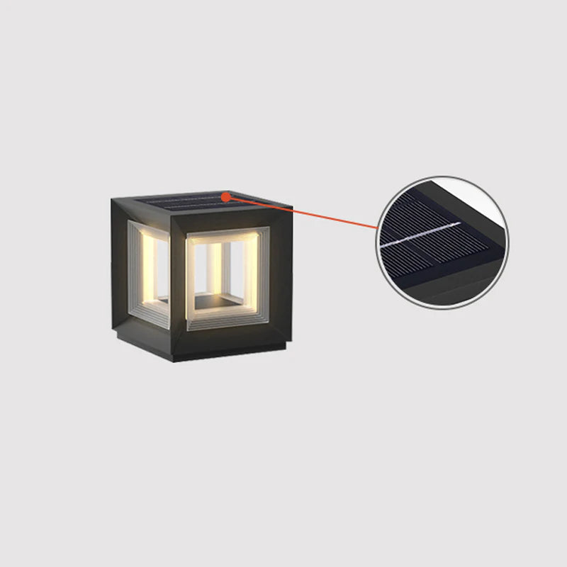 Light Cube Outdoor Post Light - Yiarolight