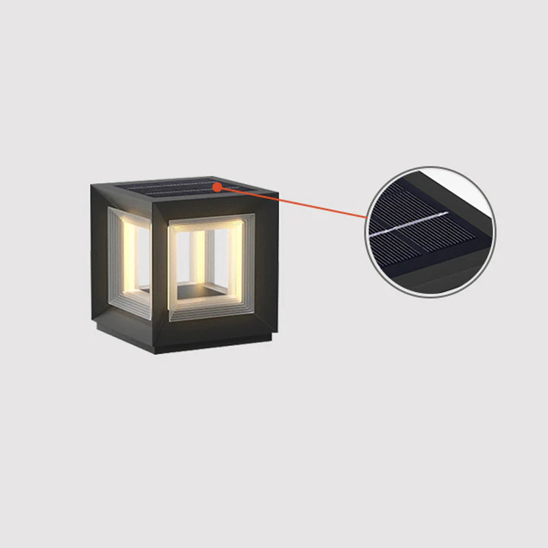 Light Cube Outdoor Post Light - Yiarolight
