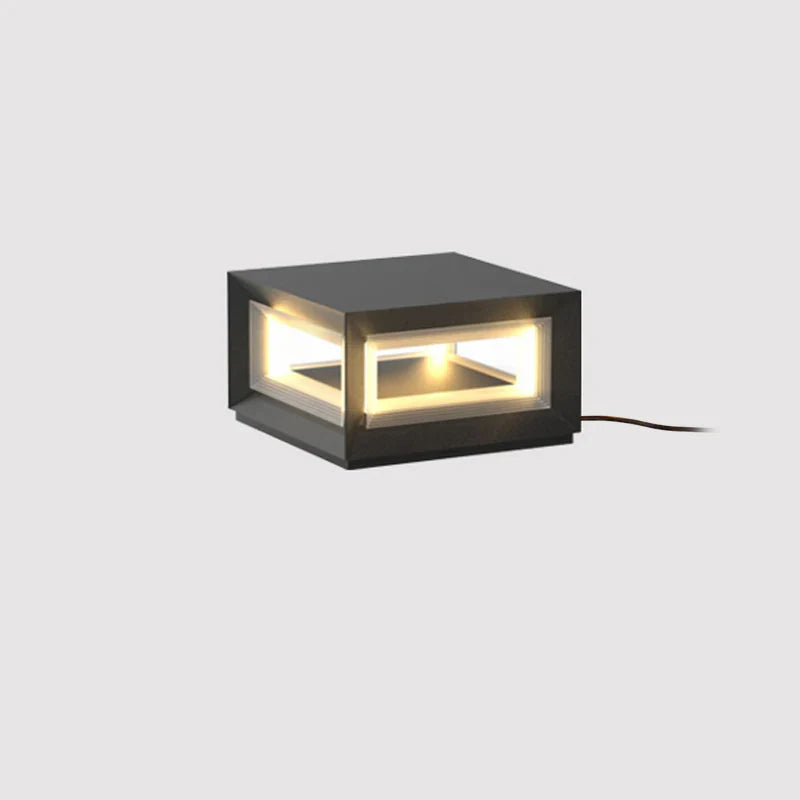 Light Cube Outdoor Post Light - Yiarolight