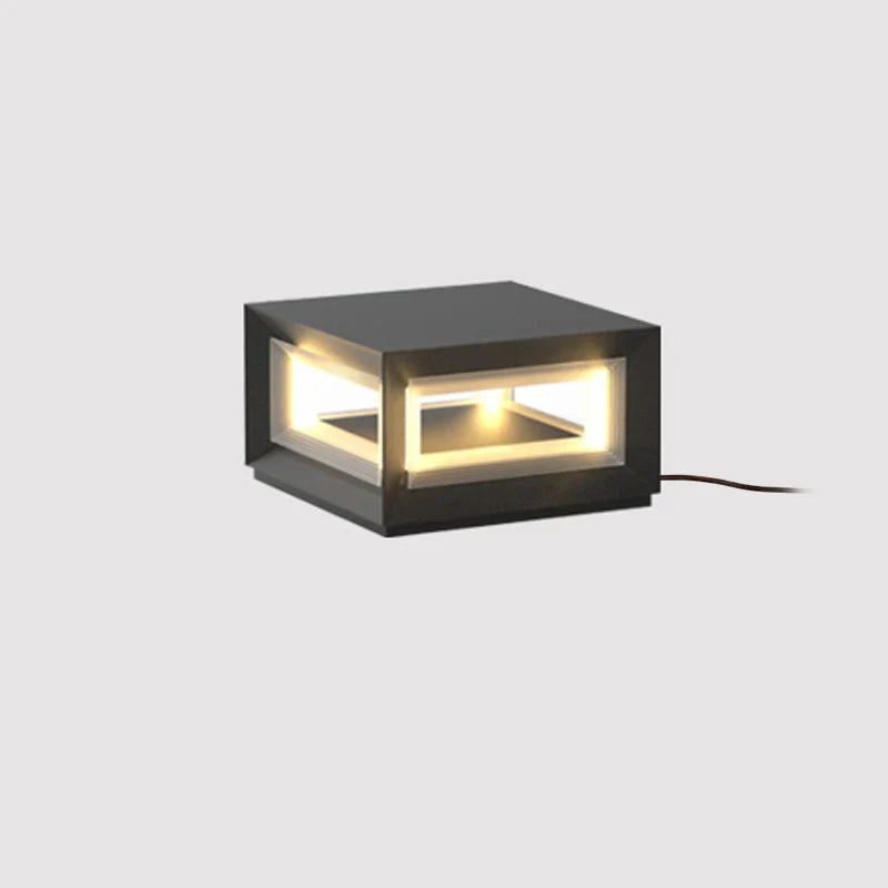 Light Cube Outdoor Post Light - Yiarolight