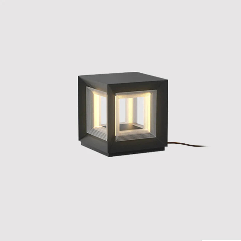 Light Cube Outdoor Post Light - Yiarolight
