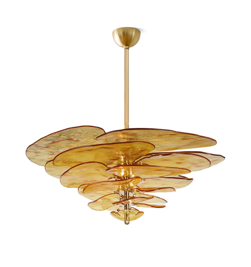 Lilypad Glass Chandelier