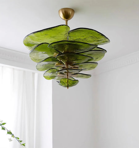 Lilypad Glass Chandelier