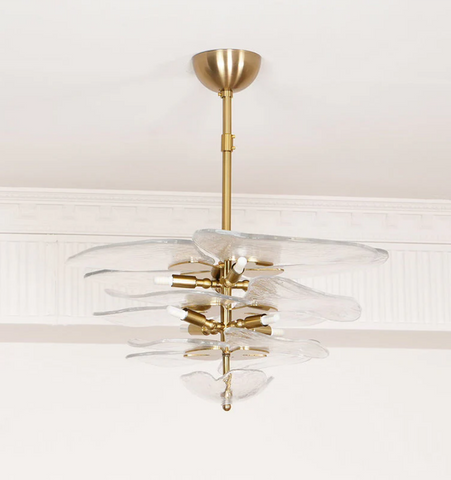 Lilypad Glass Chandelier