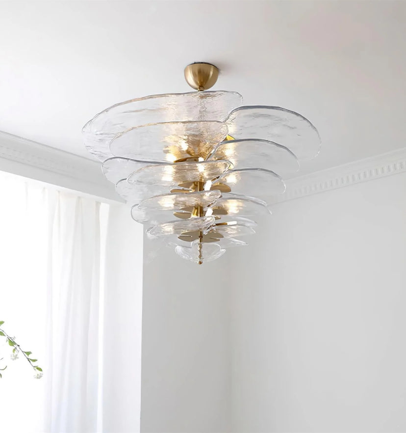 Lilypad Glass Chandelier