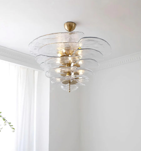 Lilypad Glass Chandelier