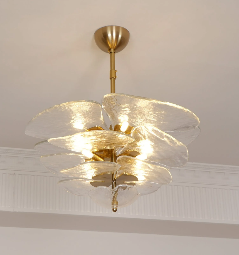 Lilypad Glass Chandelier