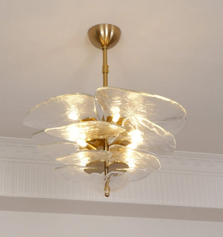 Lilypad Glass Chandelier