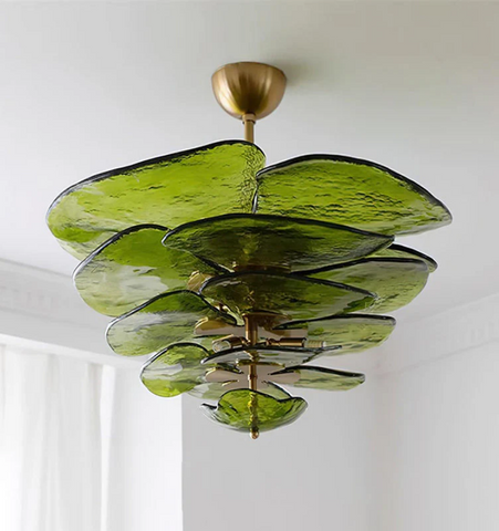 Lilypad Glass Chandelier