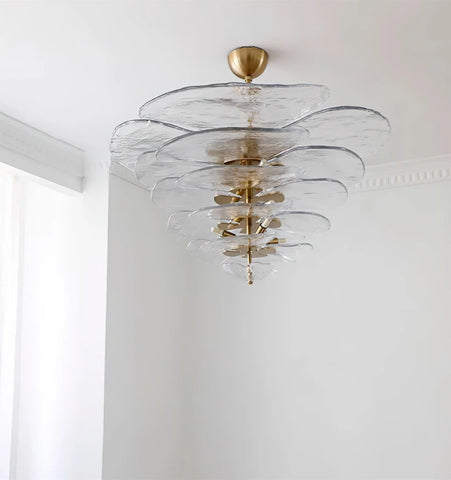Lilypad Glass Chandelier