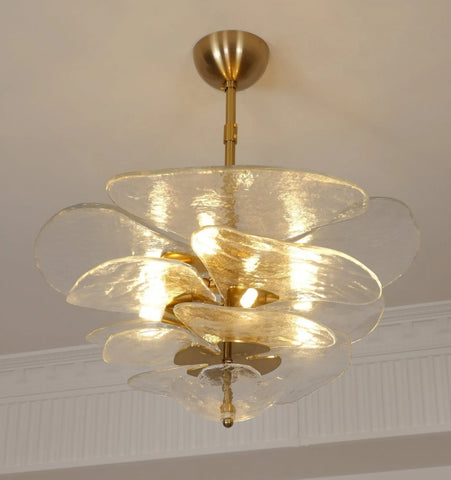Lilypad Glass Chandelier