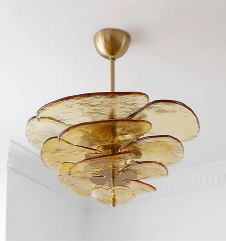 Lilypad Glass Chandelier
