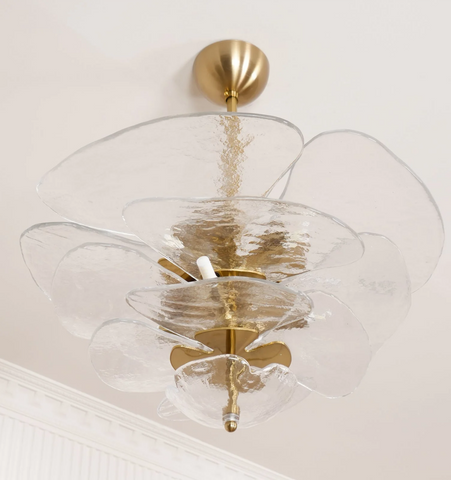 Lilypad Glass Chandelier