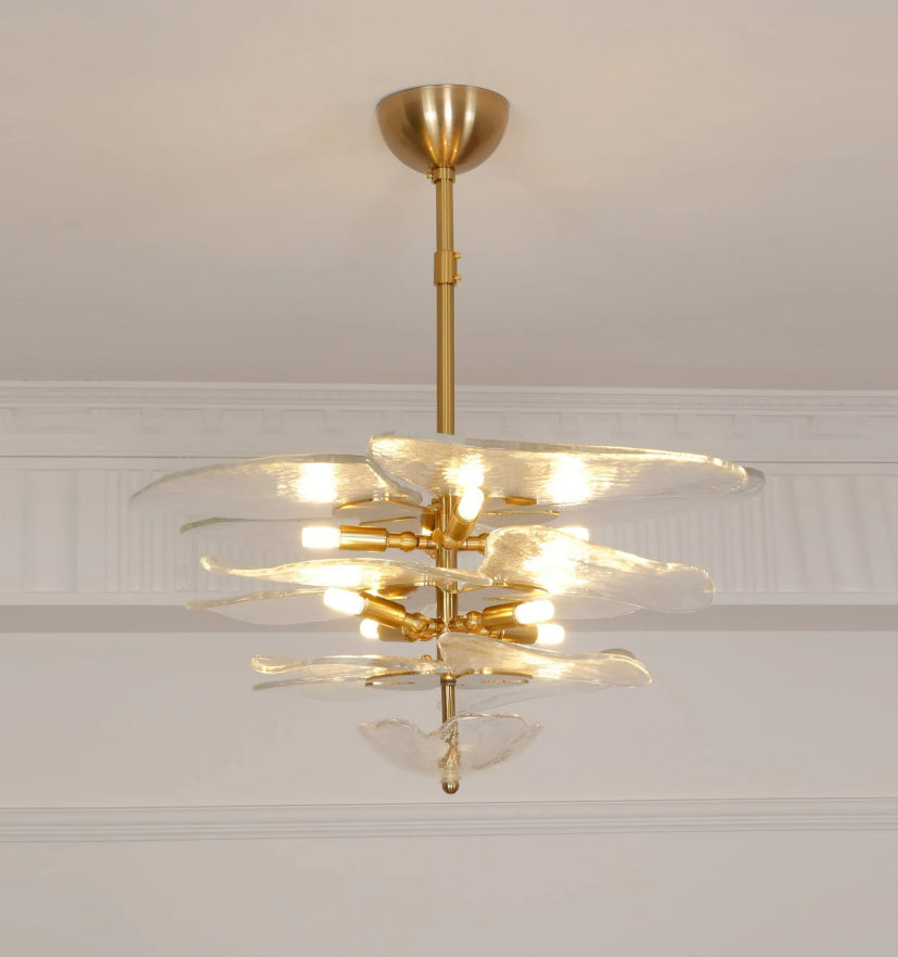 Lilypad Glass Chandelier
