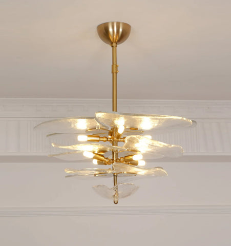 Lilypad Glass Chandelier
