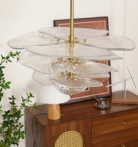Lilypad Glass Chandelier