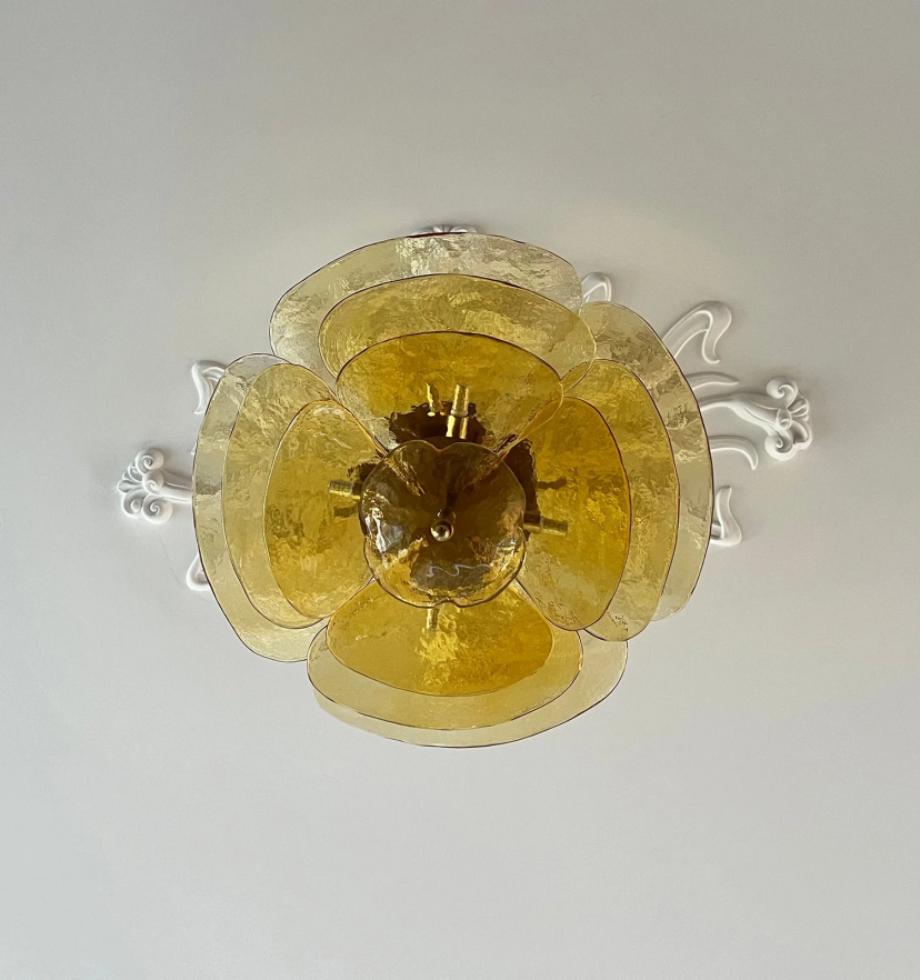 Lilypad Glass Chandelier