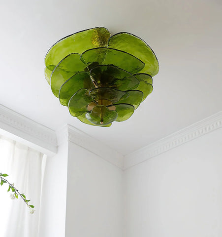 Lilypad Glass Chandelier