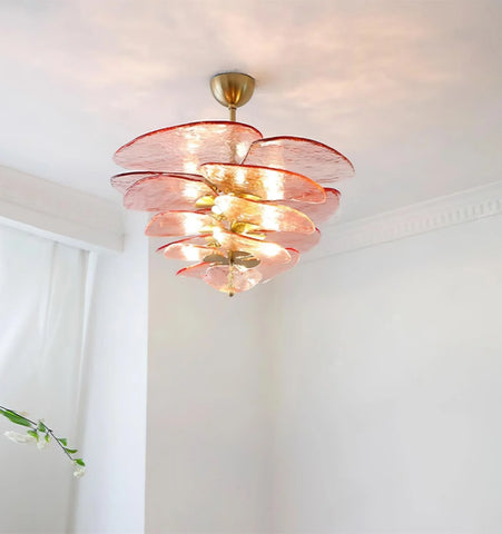 Lilypad Glass Chandelier
