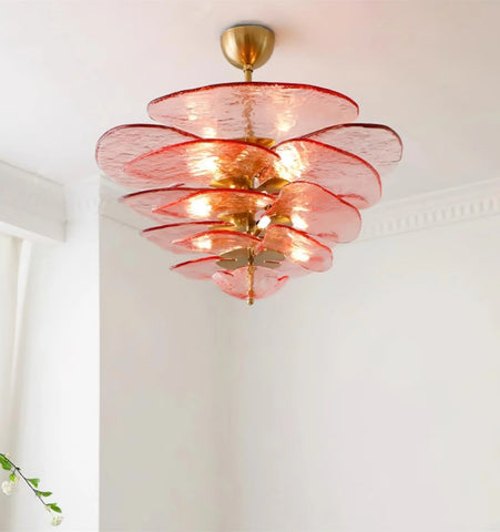 Lilypad Glass Chandelier