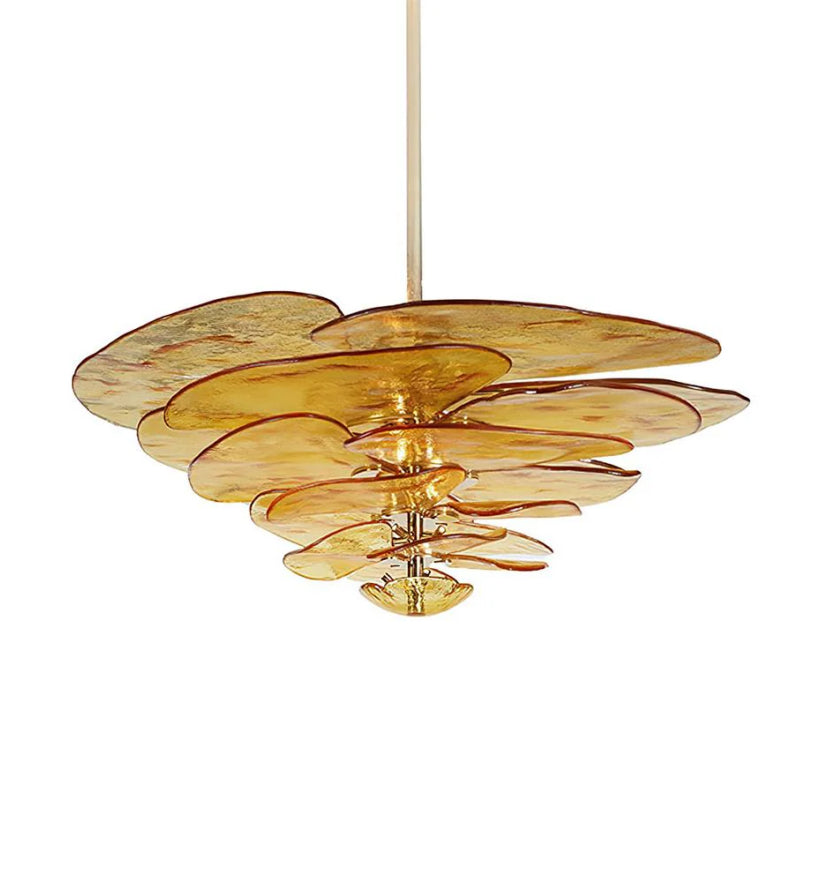Lilypad Glass Chandelier
