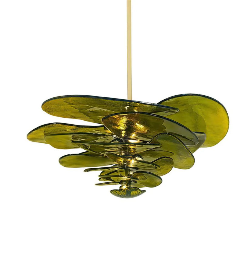Lilypad Glass Chandelier