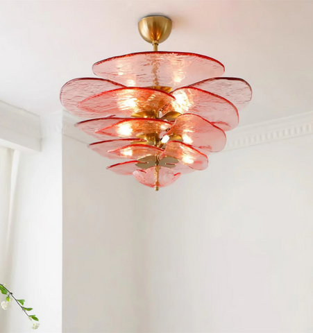 Lilypad Glass Chandelier