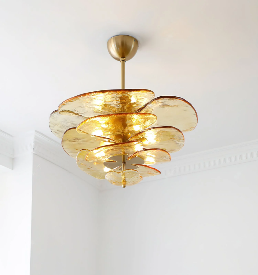 Lilypad Glass Chandelier
