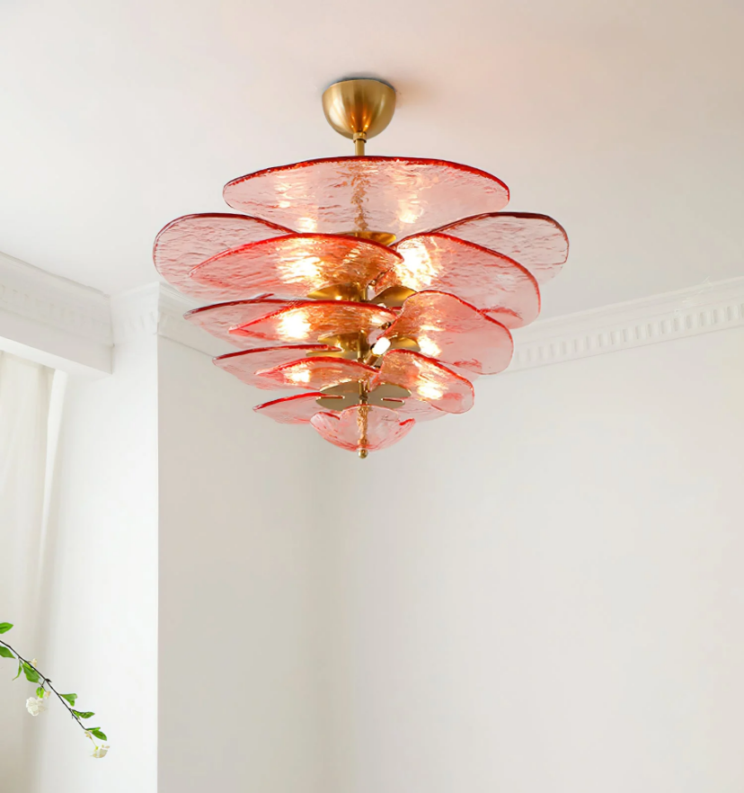 Lilypad Glass Chandelier