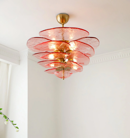 Lilypad Glass Chandelier