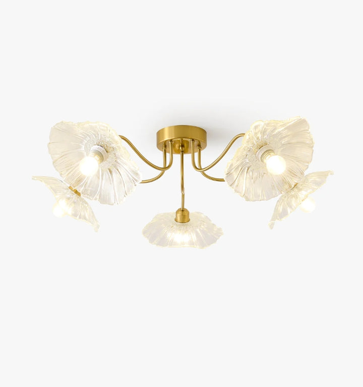 LOTUS LEAF GLASS CEILING LIGHT