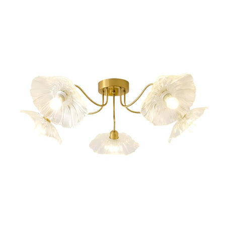LOTUS LEAF GLASS CEILING LIGHT