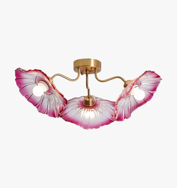 LOTUS LEAF GLASS CEILING LIGHT