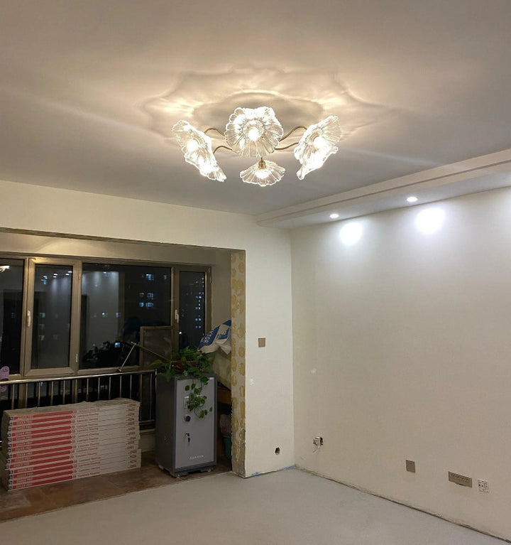 LOTUS LEAF GLASS CEILING LIGHT