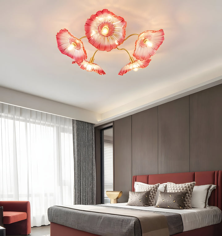 LOTUS LEAF GLASS CEILING LIGHT